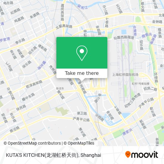 KUTA’S KITCHEN(龙湖虹桥天街) map