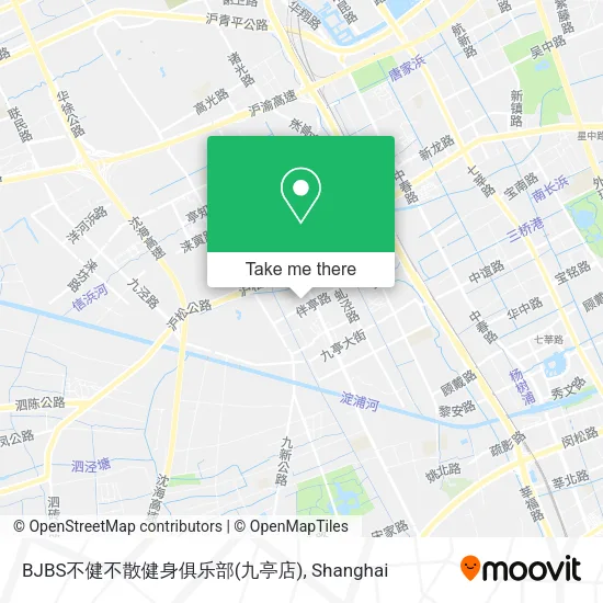 BJBS不健不散健身俱乐部(九亭店) map