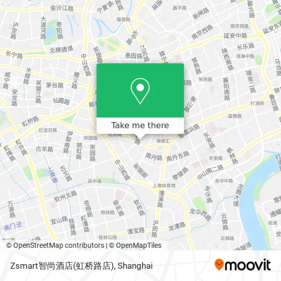 Zsmart智尚酒店(虹桥路店) map