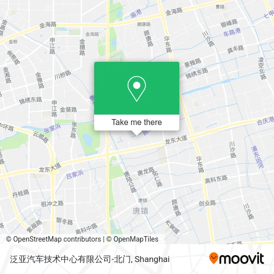 泛亚汽车技术中心有限公司-北门 map