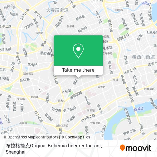 布拉格捷克Original Bohemia beer restaurant map