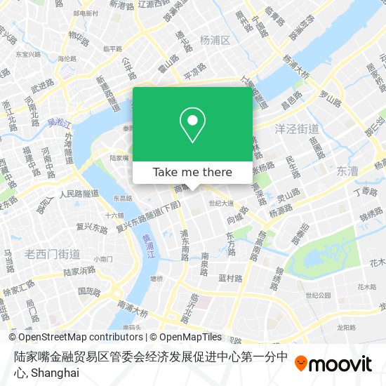 陆家嘴金融贸易区管委会经济发展促进中心第一分中心 map