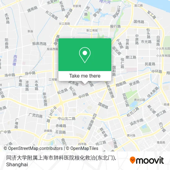 同济大学附属上海市肺科医院核化救治(东北门) map