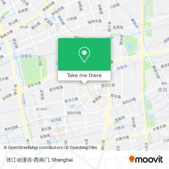 张江动漫谷-西南门 map