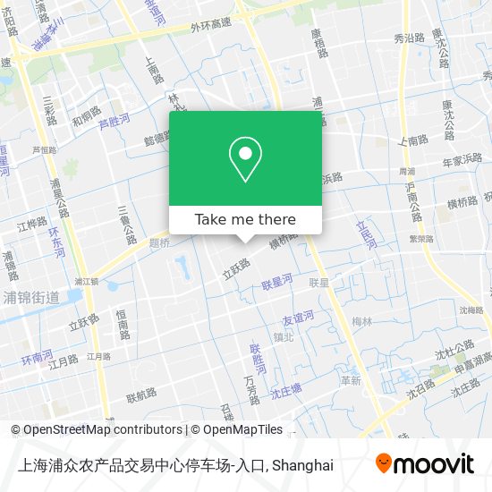 上海浦众农产品交易中心停车场-入口 map