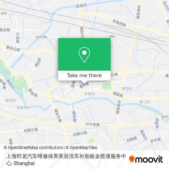 上海轩龙汽车维修保养美容洗车补胎板金喷漆服务中心 map