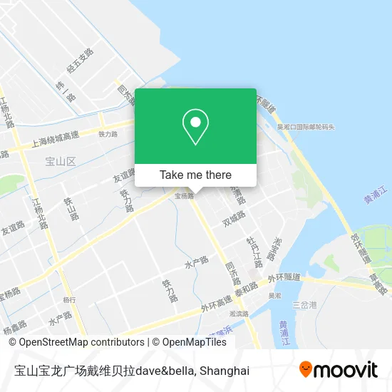 宝山宝龙广场戴维贝拉dave&bella map