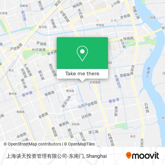 上海谈天投资管理有限公司-东南门 map