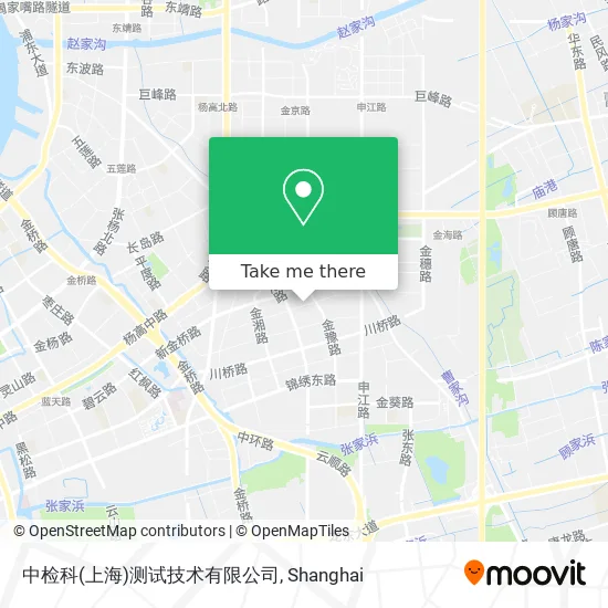 中检科(上海)测试技术有限公司 map