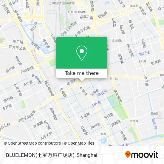 BLUELEMON(七宝万科广场店) map