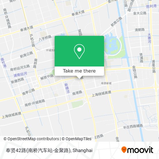 奉贤42路(南桥汽车站-金聚路) map
