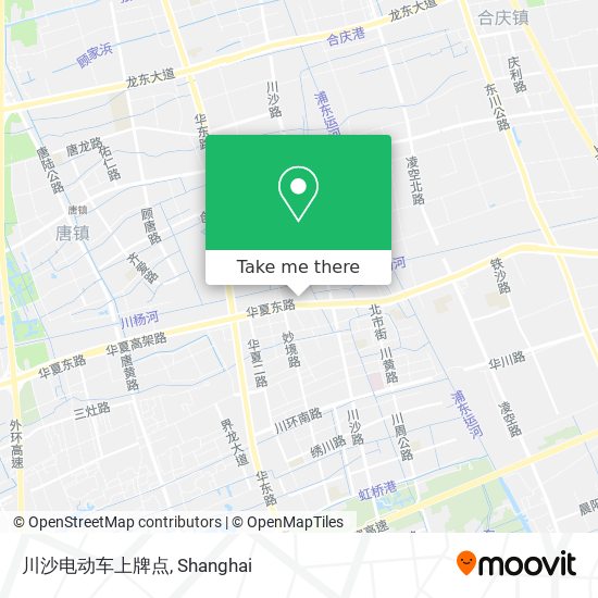 川沙电动车上牌点 map
