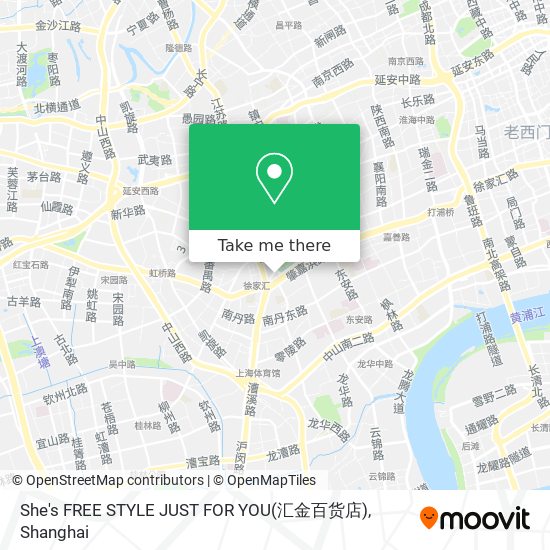 She's FREE STYLE JUST FOR YOU(汇金百货店) map