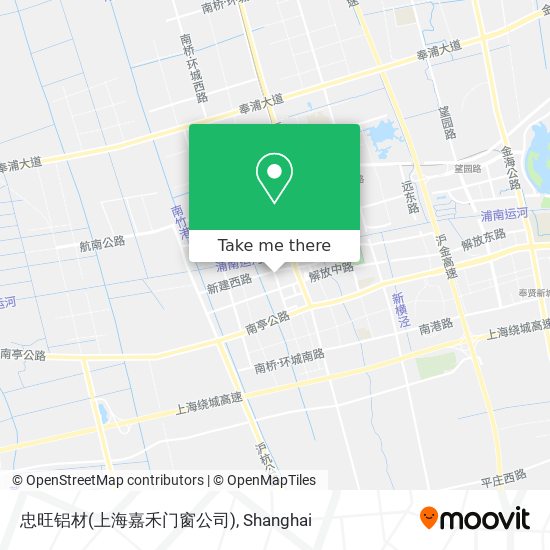 忠旺铝材(上海嘉禾门窗公司) map