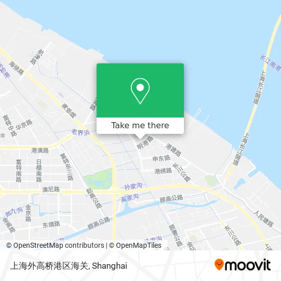 上海外高桥港区海关 map