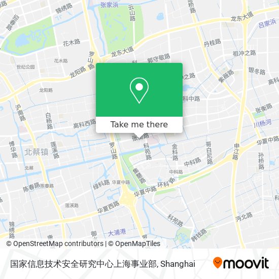 国家信息技术安全研究中心上海事业部 map