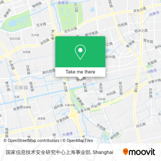 国家信息技术安全研究中心上海事业部 map