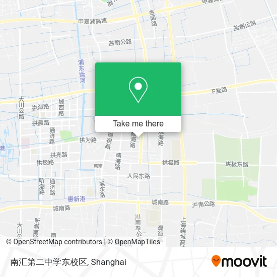 南汇第二中学东校区 map