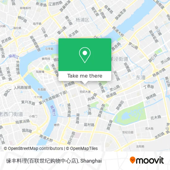 缘丰料理(百联世纪购物中心店) map
