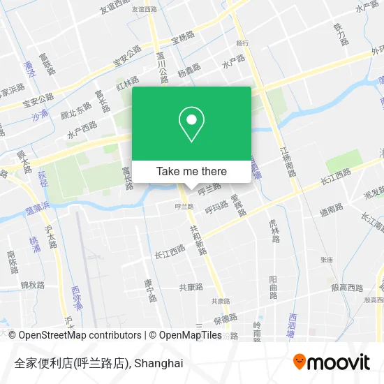 全家便利店(呼兰路店) map