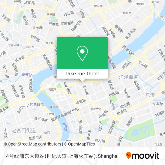 4号线浦东大道站(世纪大道-上海火车站) map