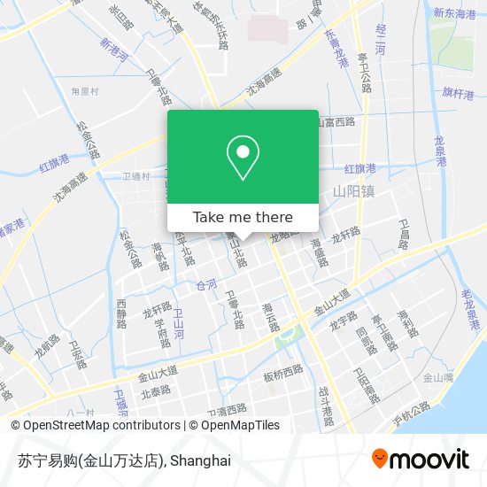 苏宁易购(金山万达店) map