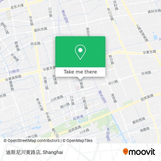 迪斯尼川黄路店 map