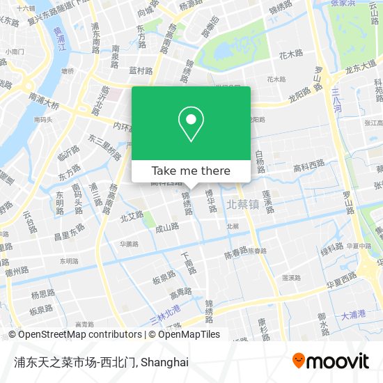浦东天之菜市场-西北门 map