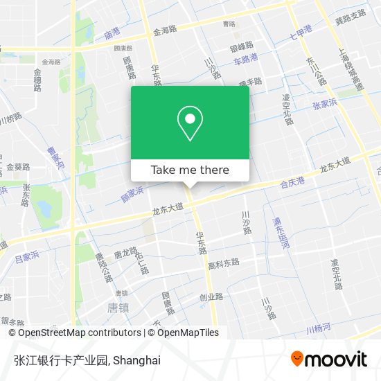 张江银行卡产业园 map