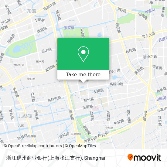 浙江稠州商业银行(上海张江支行) map