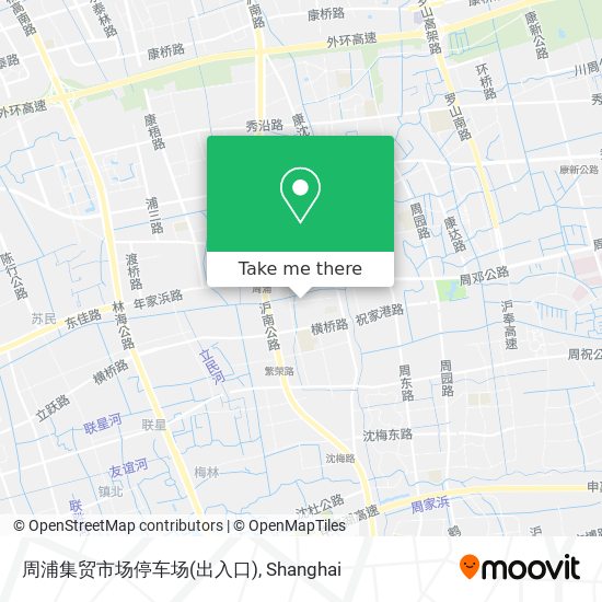 周浦集贸市场停车场(出入口) map