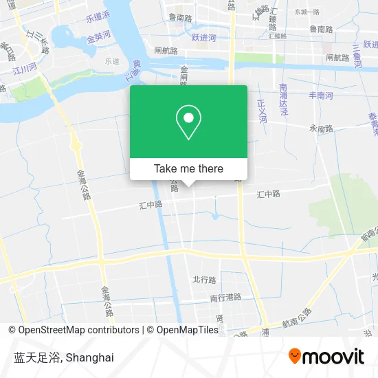 蓝天足浴 map