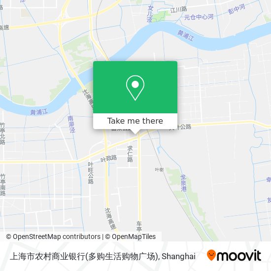 上海市农村商业银行(多购生活购物广场) map