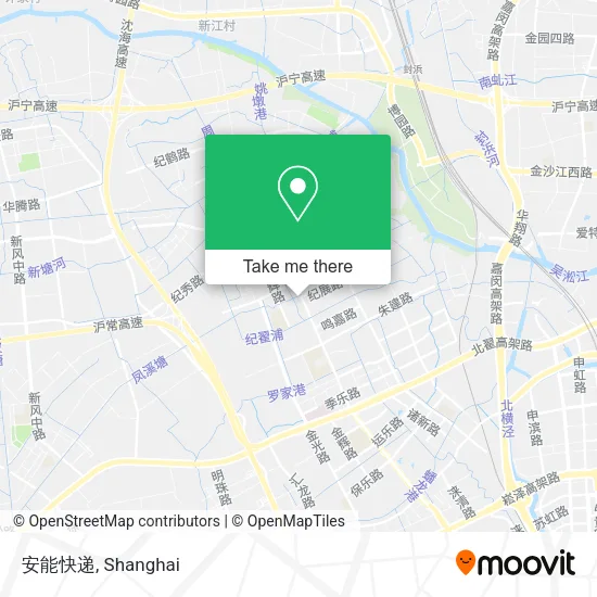安能快递 map