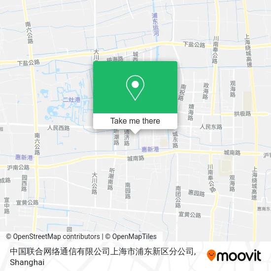 中国联合网络通信有限公司上海市浦东新区分公司 map