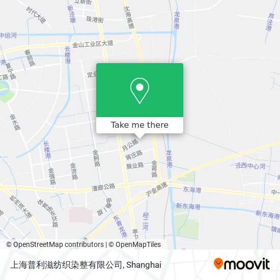 上海普利滋纺织染整有限公司 map
