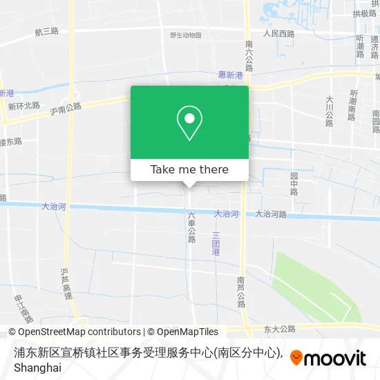 浦东新区宣桥镇社区事务受理服务中心(南区分中心) map