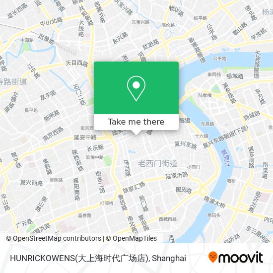 HUNRICKOWENS(大上海时代广场店) map