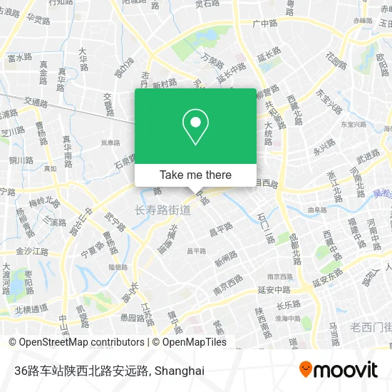 36路车站陕西北路安远路 map