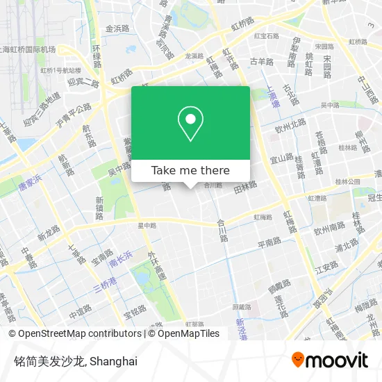 铭简美发沙龙 map