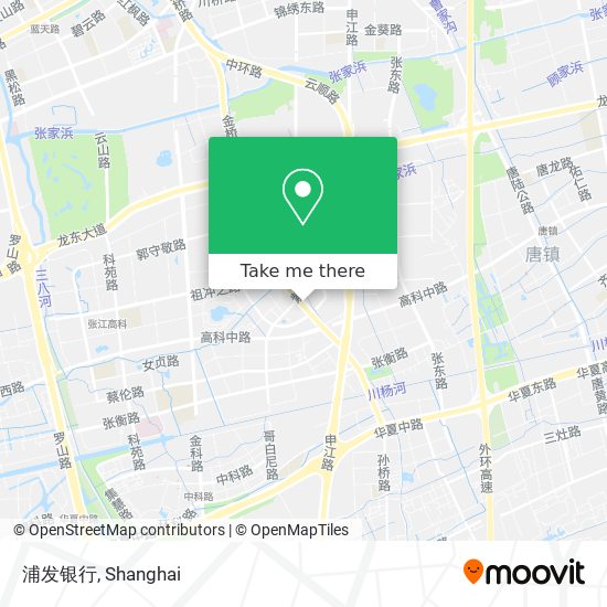 浦发银行 map