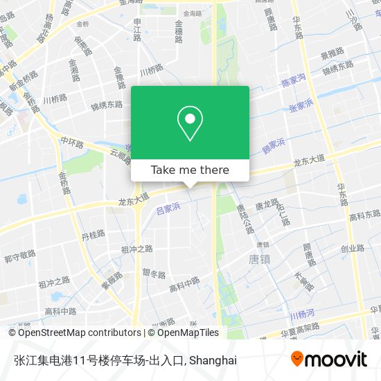 张江集电港11号楼停车场-出入口 map