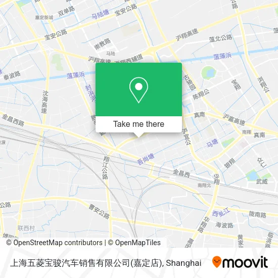 上海五菱宝骏汽车销售有限公司(嘉定店) map