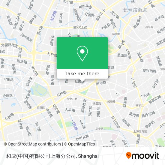 和成(中国)有限公司上海分公司 map