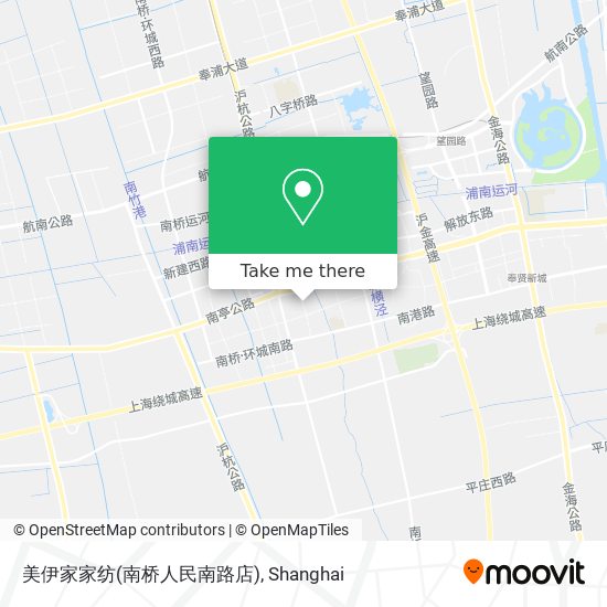 美伊家家纺(南桥人民南路店) map