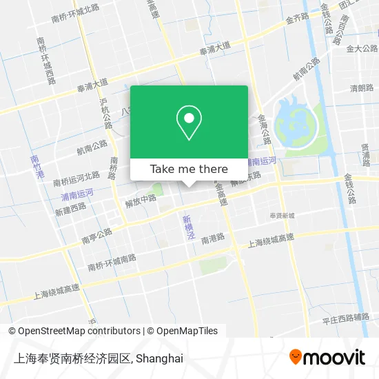 上海奉贤南桥经济园区 map