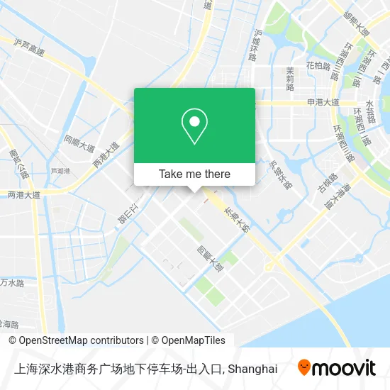 上海深水港商务广场地下停车场-出入口 map