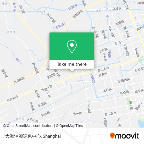 大海油漆调色中心 map