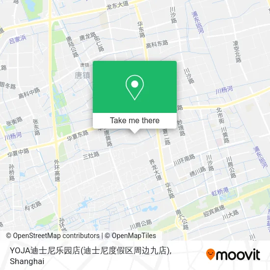 YOJA迪士尼乐园店(迪士尼度假区周边九店) map