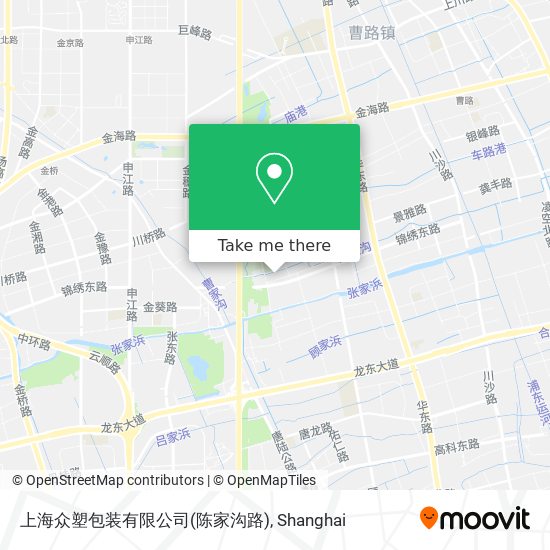 上海众塑包装有限公司(陈家沟路) map